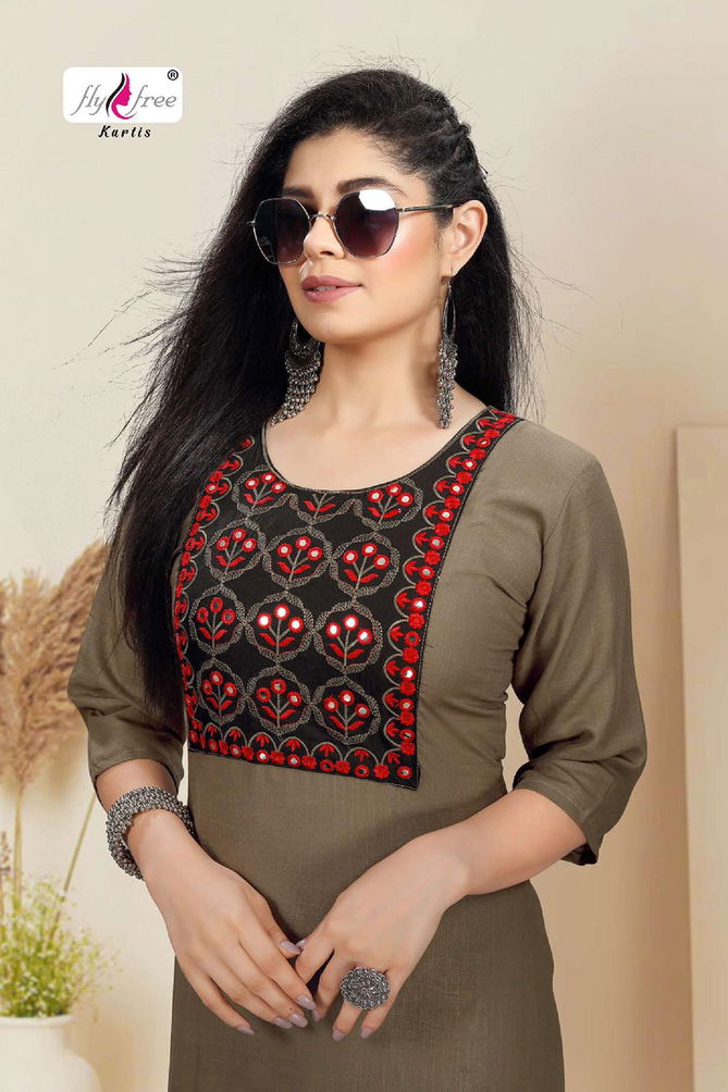 Fly Free Ignite New Fancy Wear Rayon Designer Kurti Collection